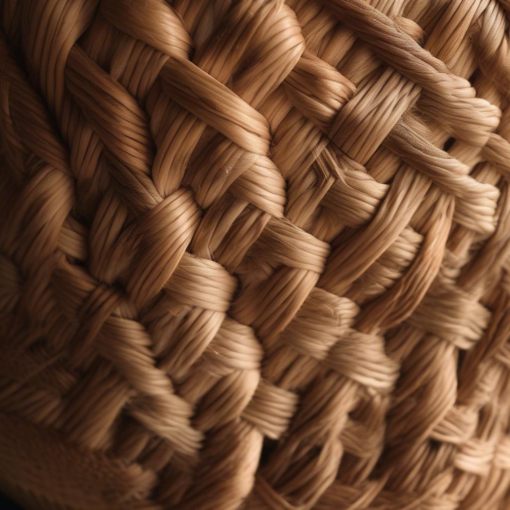 Close-up of Wicker Basket Weave