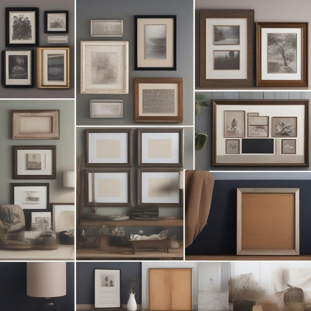 Different Styles of Collage Picture Frames for Wall Decor