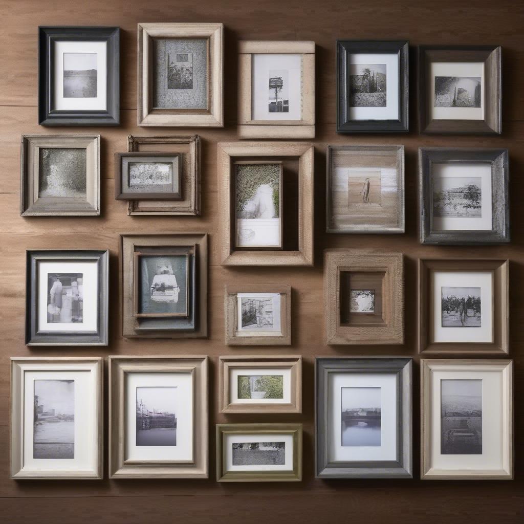 Variety of collage picture frames 8x10 showcasing different materials and styles