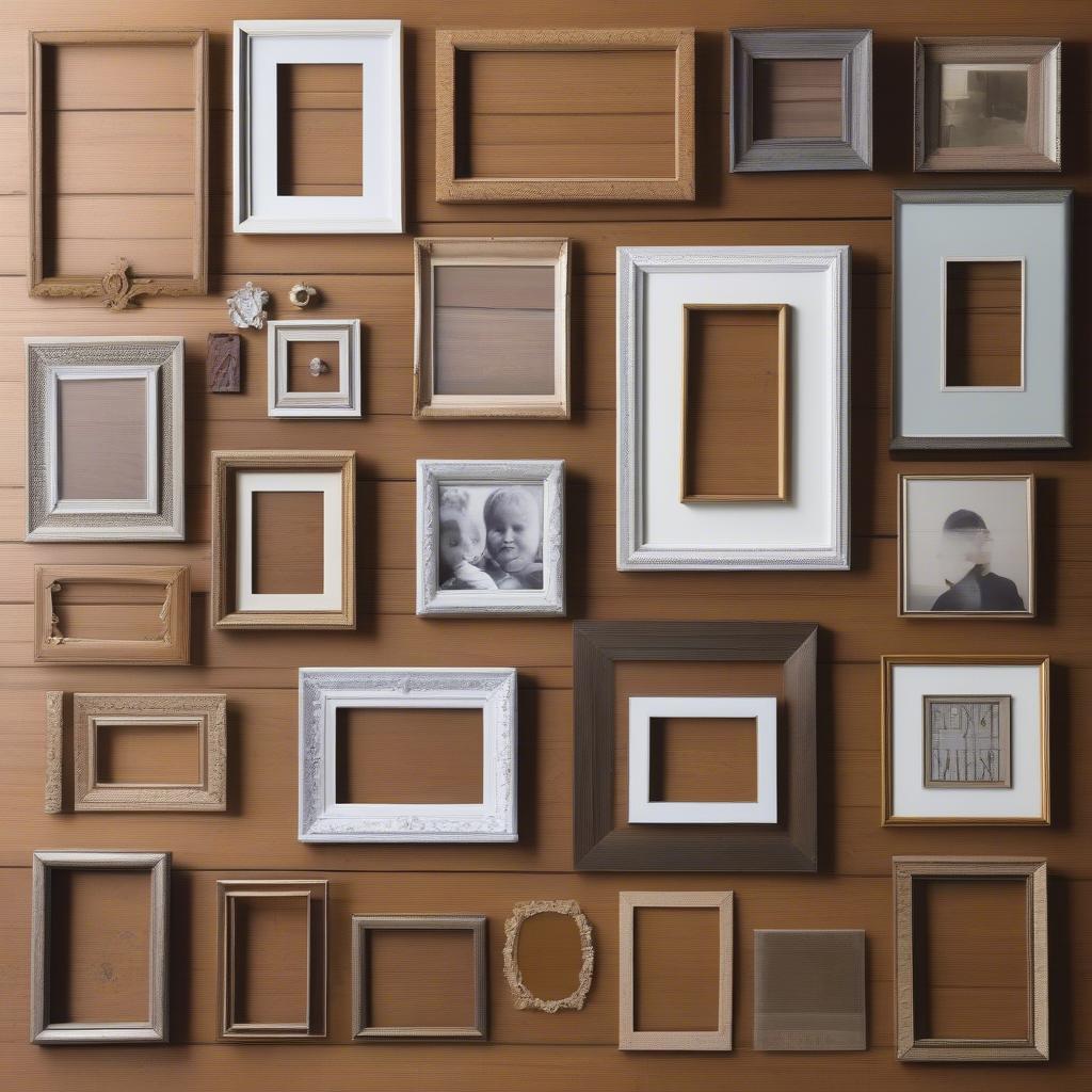 Collage Picture Frames Arrangement