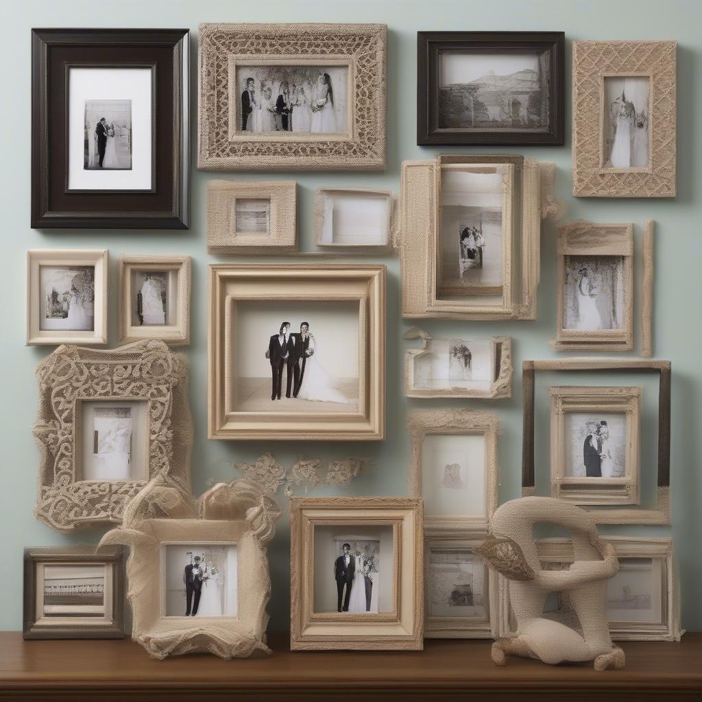 Variety of Collage Wedding Picture Frames