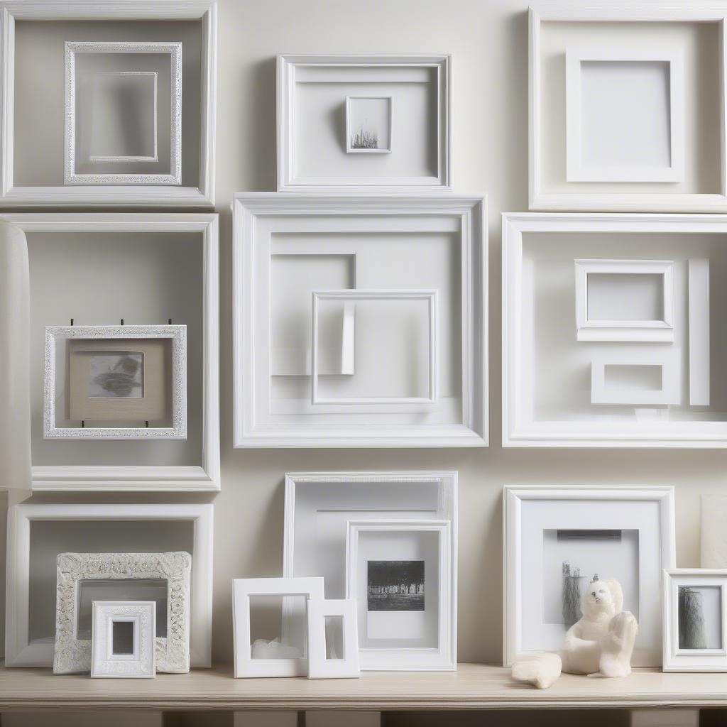 Collection of White 8x10 Picture Frames