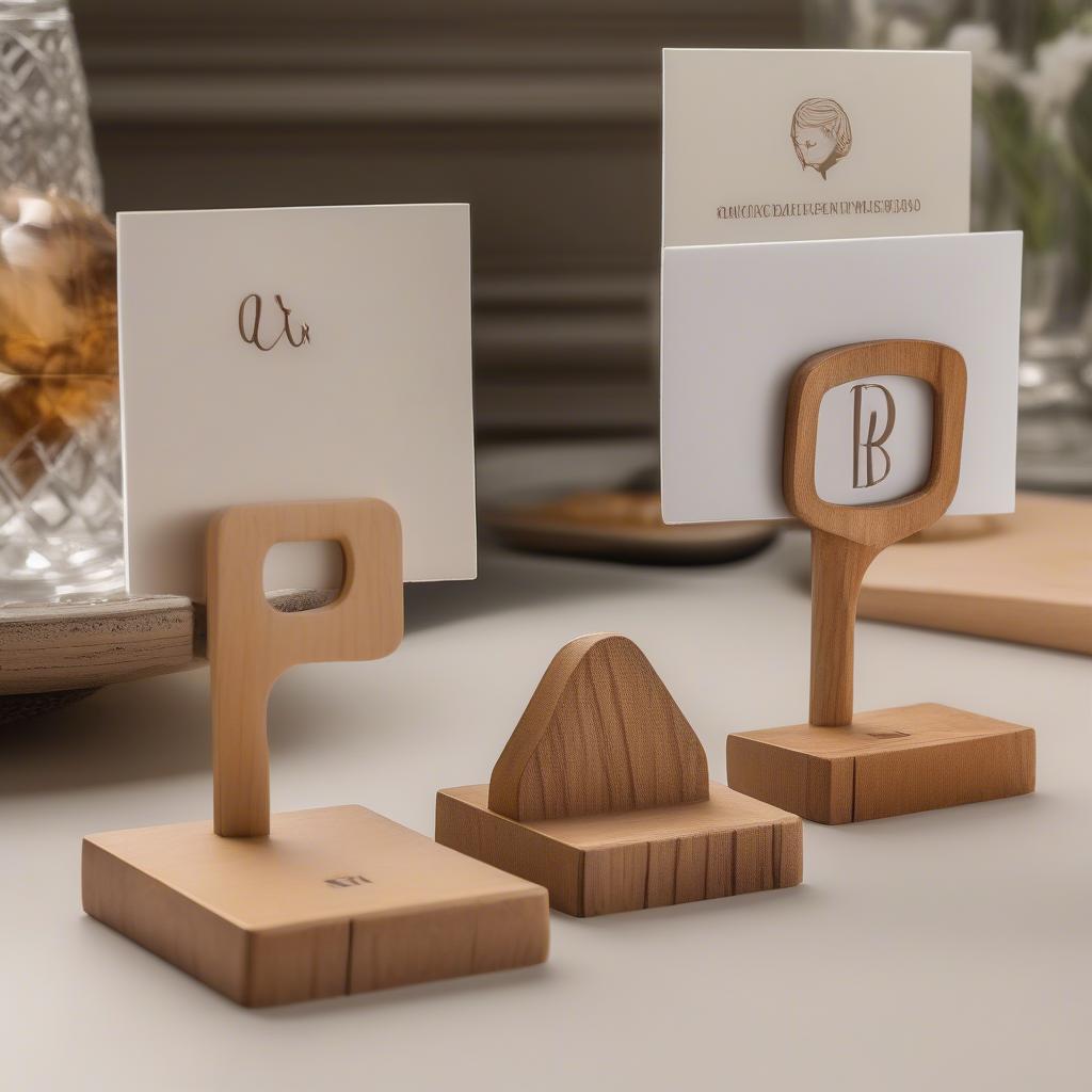 Comparing Acrylic and Wooden Place Card Holders