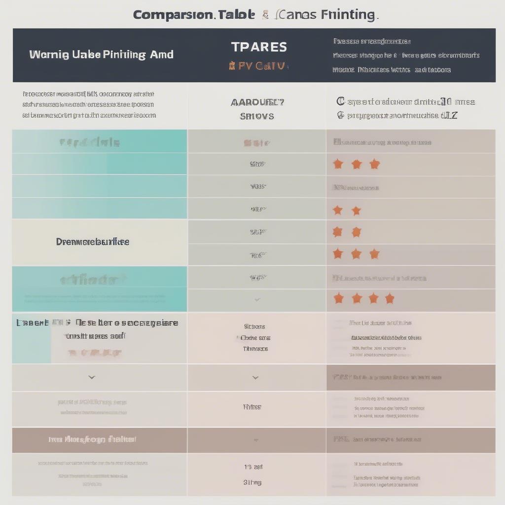 Comparing different online canvas printing services based on price, quality, and turnaround time.