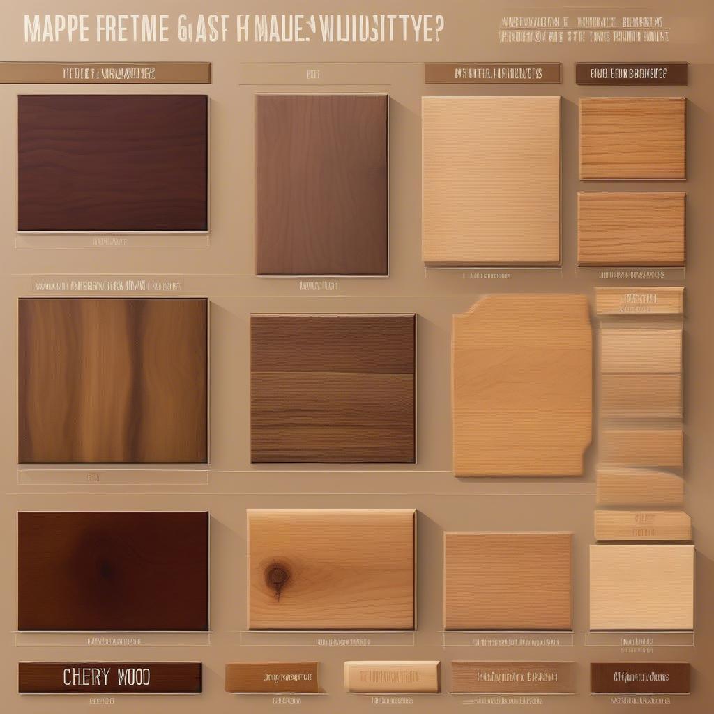 Comparing Different Wood Types for Picture Frames