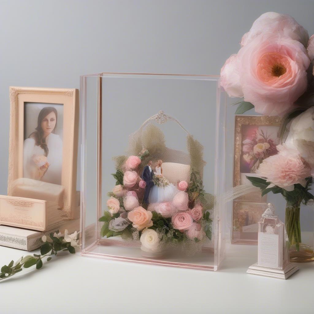 Examples of creative displays using acrylic box frames