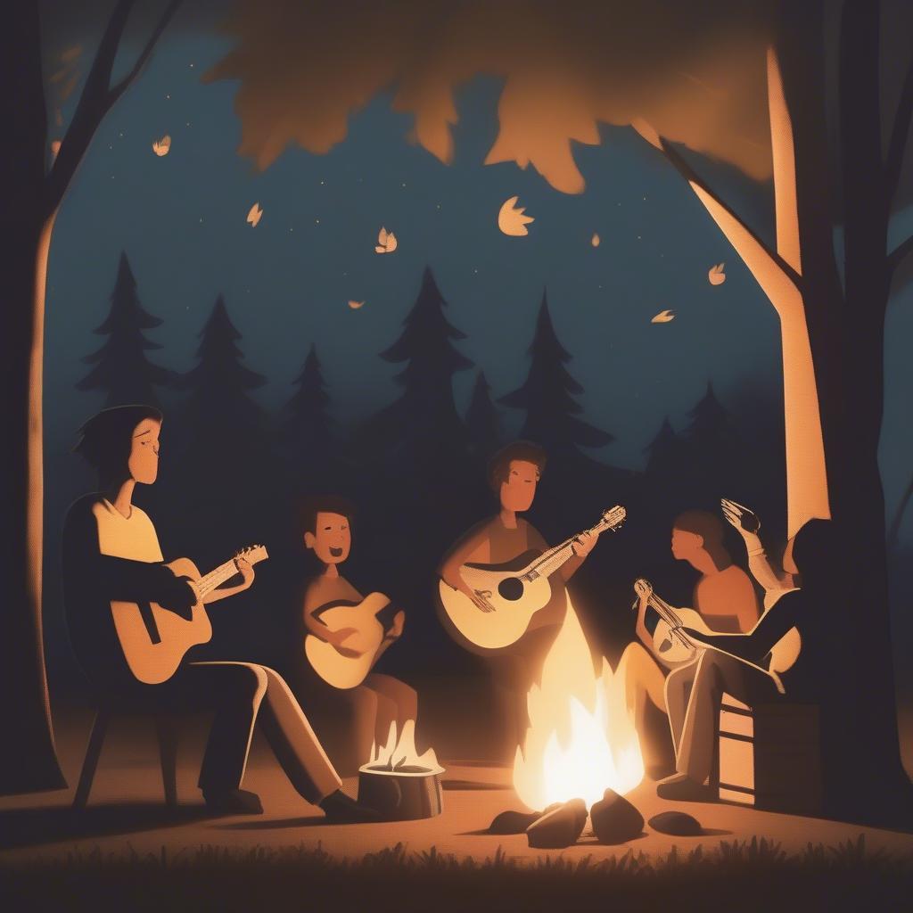 Creative Campfire Games: Shadow Puppets and Songwriting