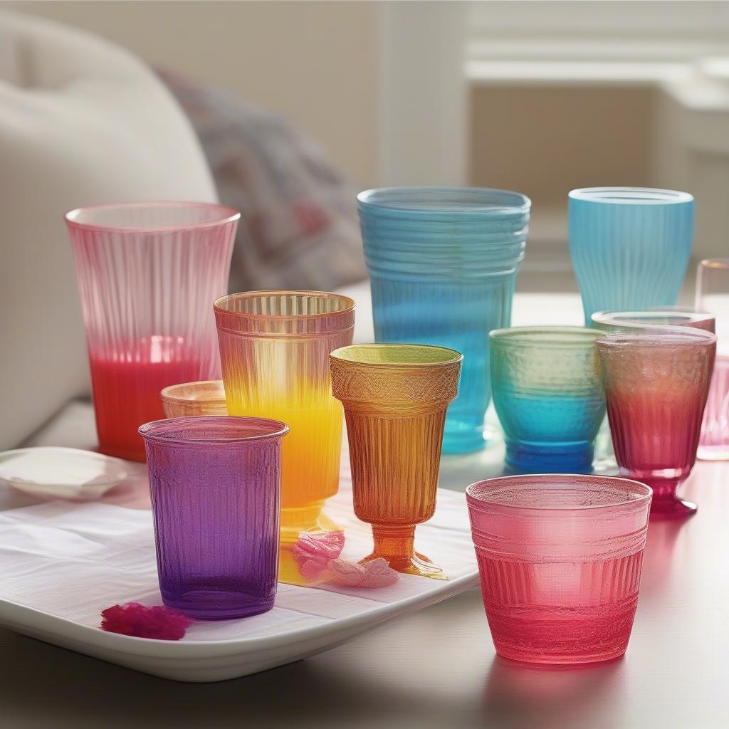 Creative Uses for Colored Acrylic Drinking Glasses