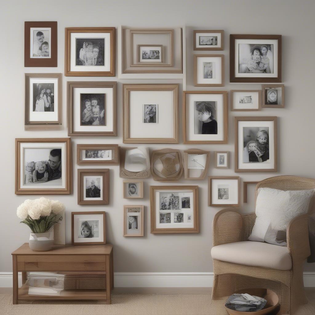 Creative Display Ideas for Wooden Family Frames