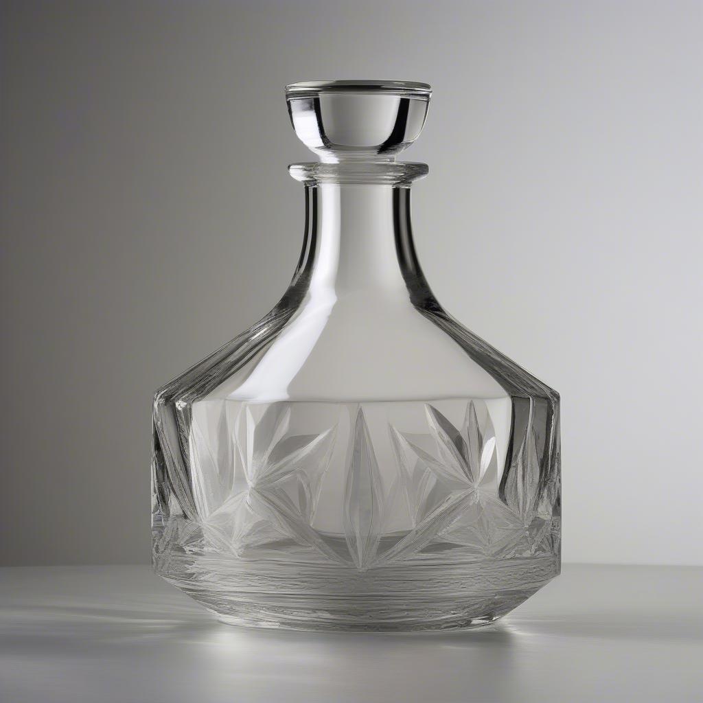 Clear Crystal Decanter Ideal for Etching