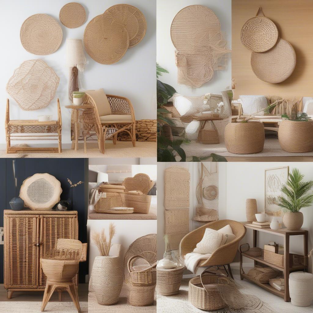 Cursive Home Decor Ideas with Wicker and Rattan