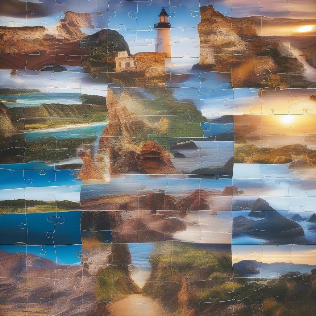 Custom Collage Puzzle Travel Memories