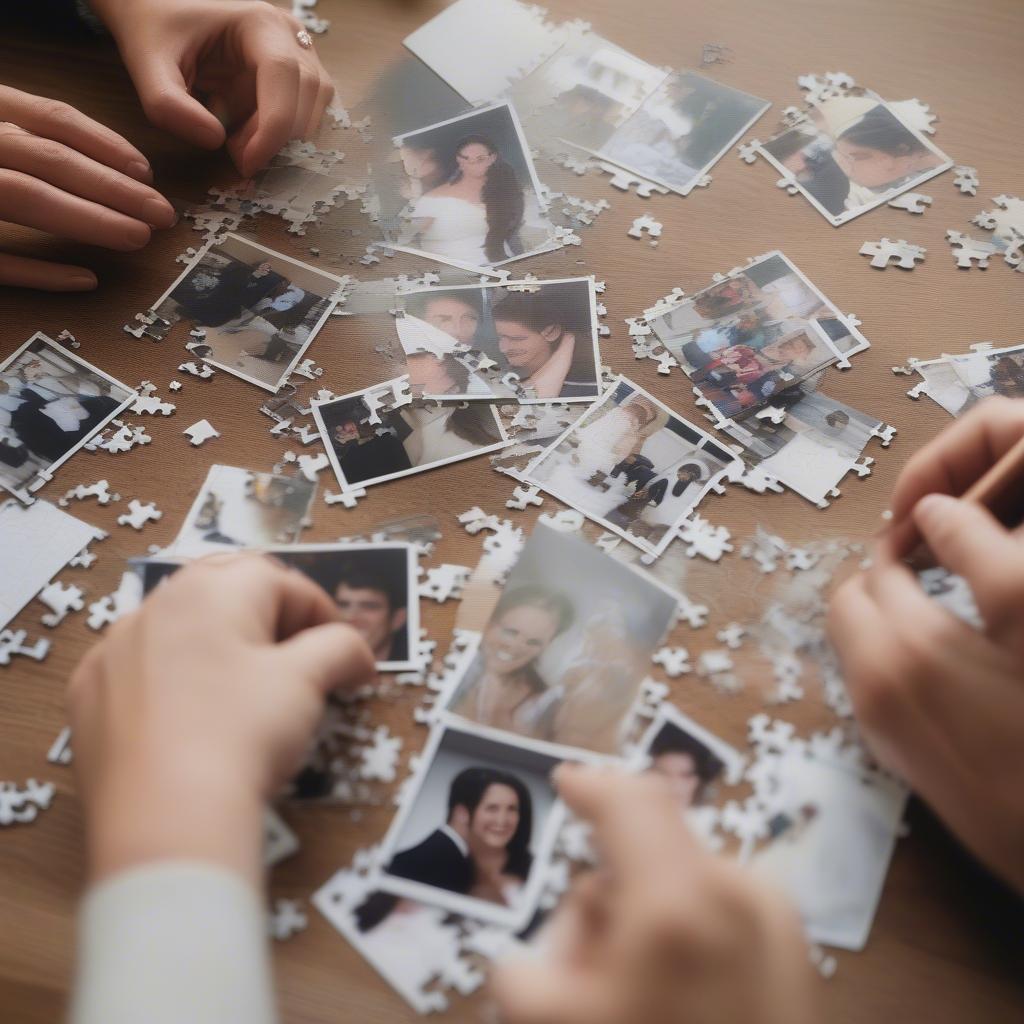 Custom Collage Puzzle Celebrating a Wedding Anniversary