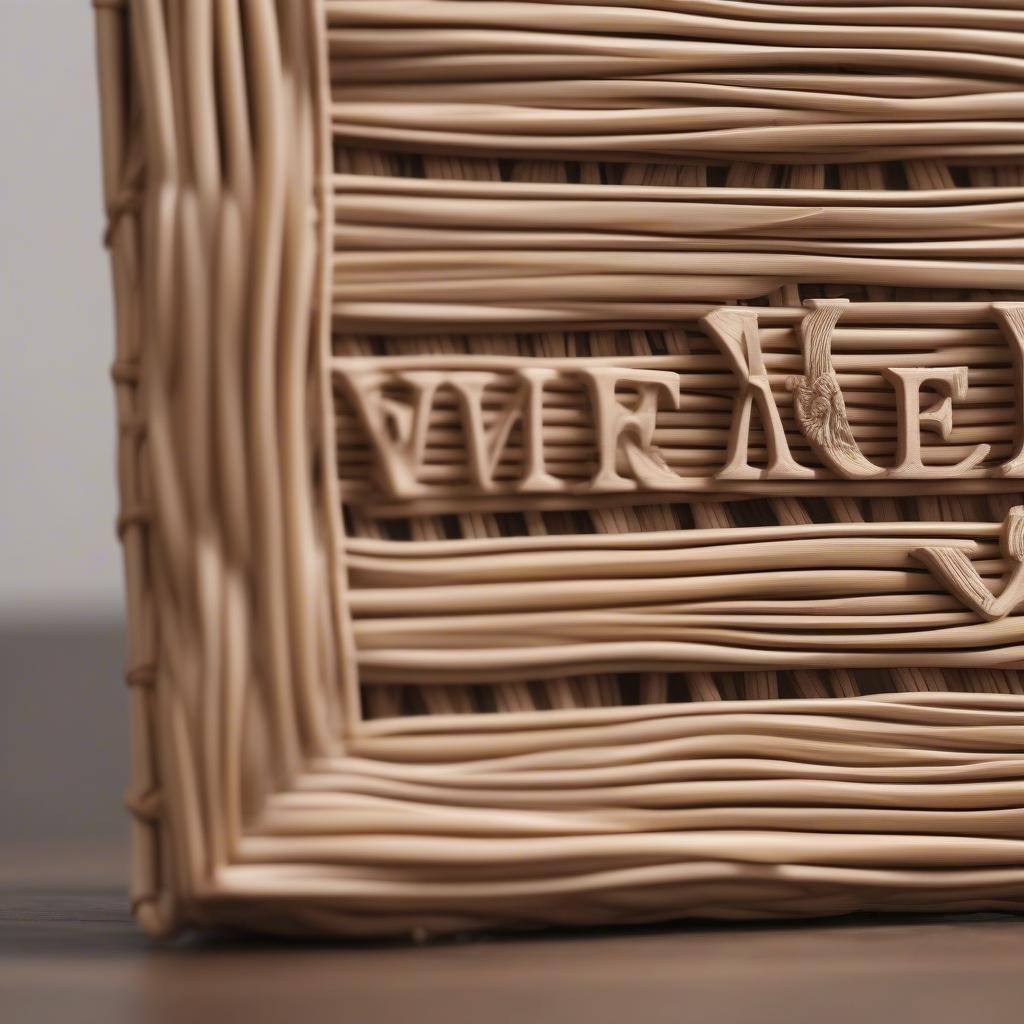 Custom Family Wall Art: Wicker and Rattan Options