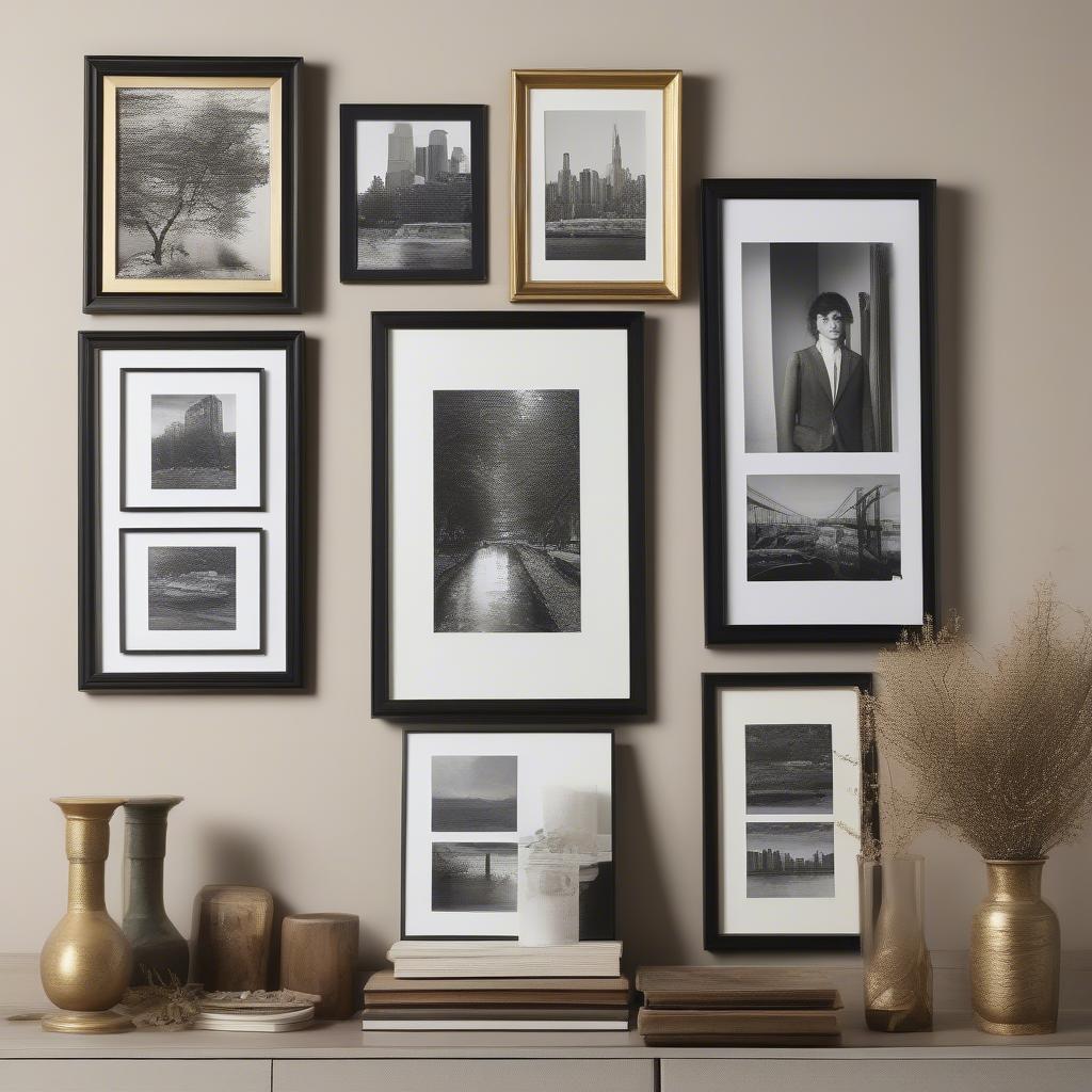 Custom framed prints in various styles – modern, rustic, vintage