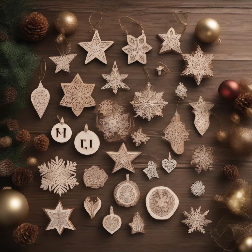 Custom Wooden Christmas Ornaments