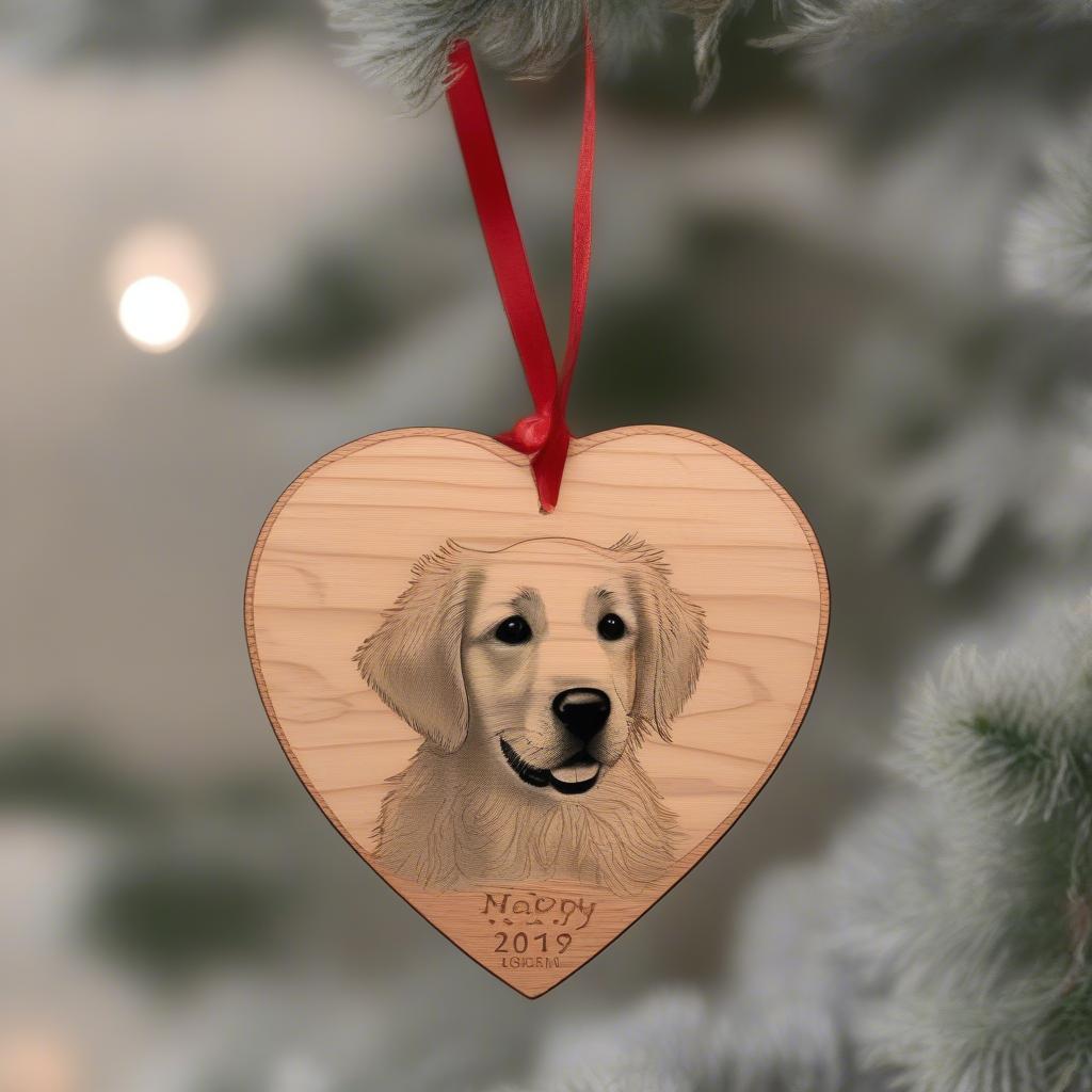 Pet Photo Custom Christmas Ornament