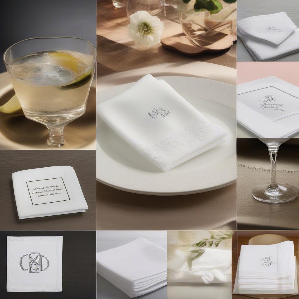 Custom Photo Cocktail Napkins Design Ideas