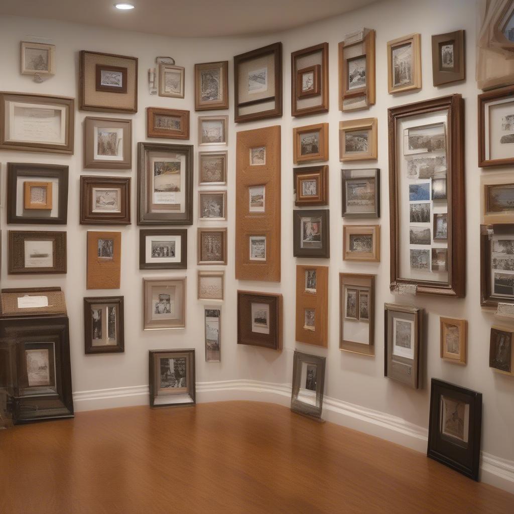 Variety of custom picture frames