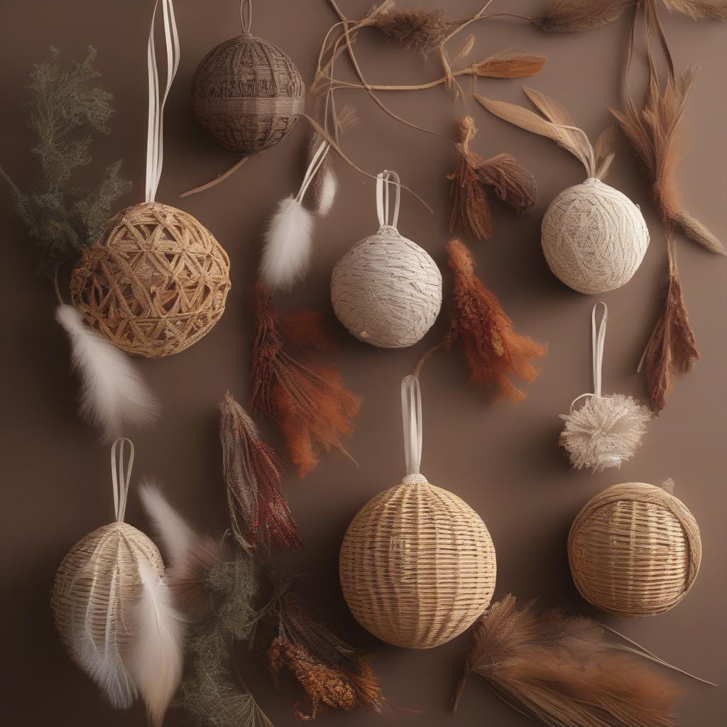 Custom Wicker Ornaments for a Bohemian Vibe