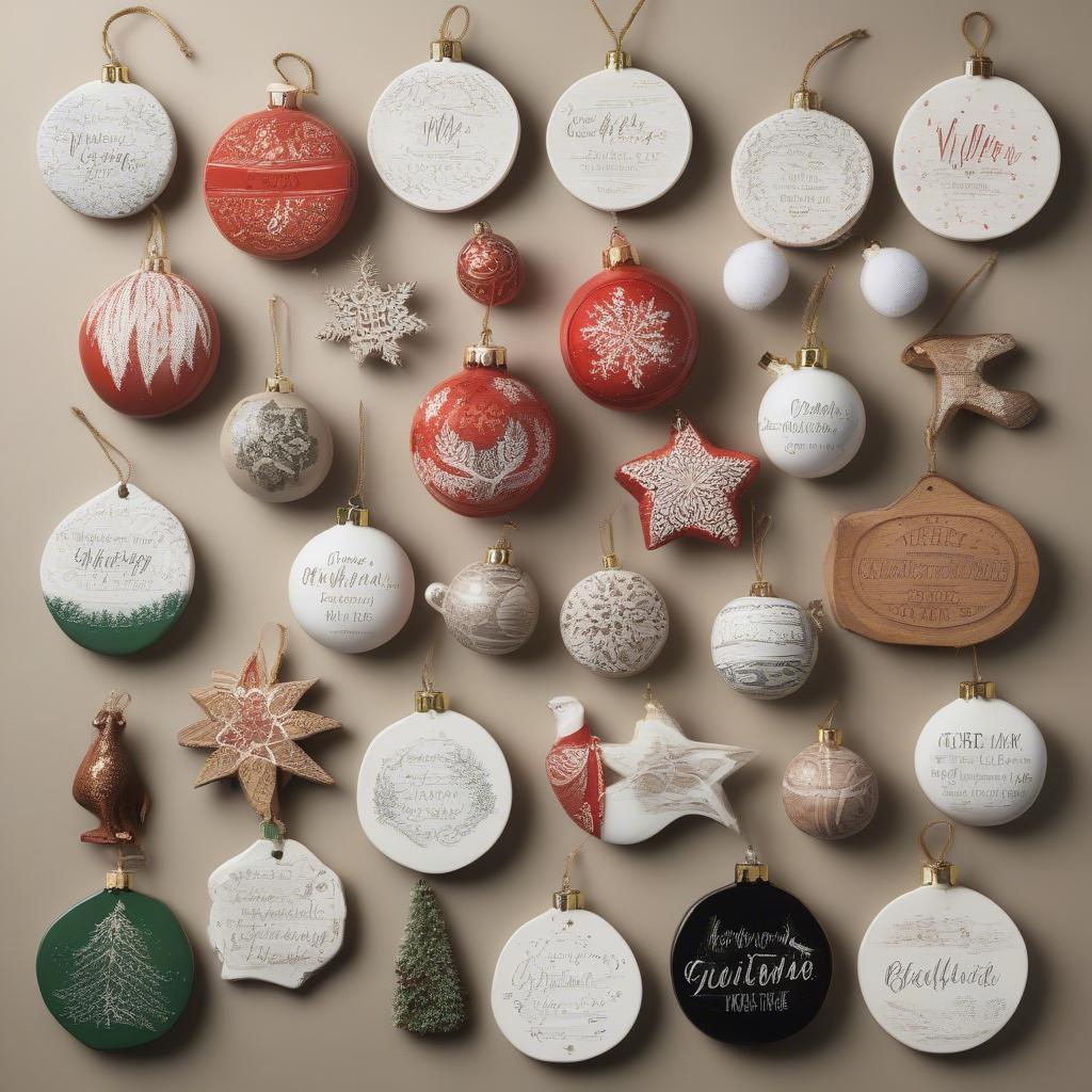 Customizable Christmas Ornament Ideas