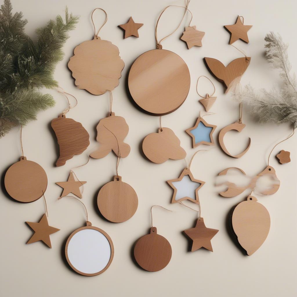 Customizable Photo Ornament Material and Shapes