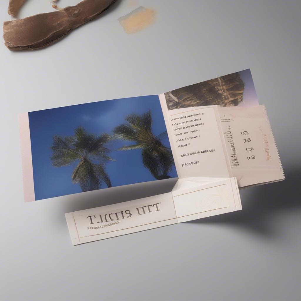 A Customized Ticket Booklet