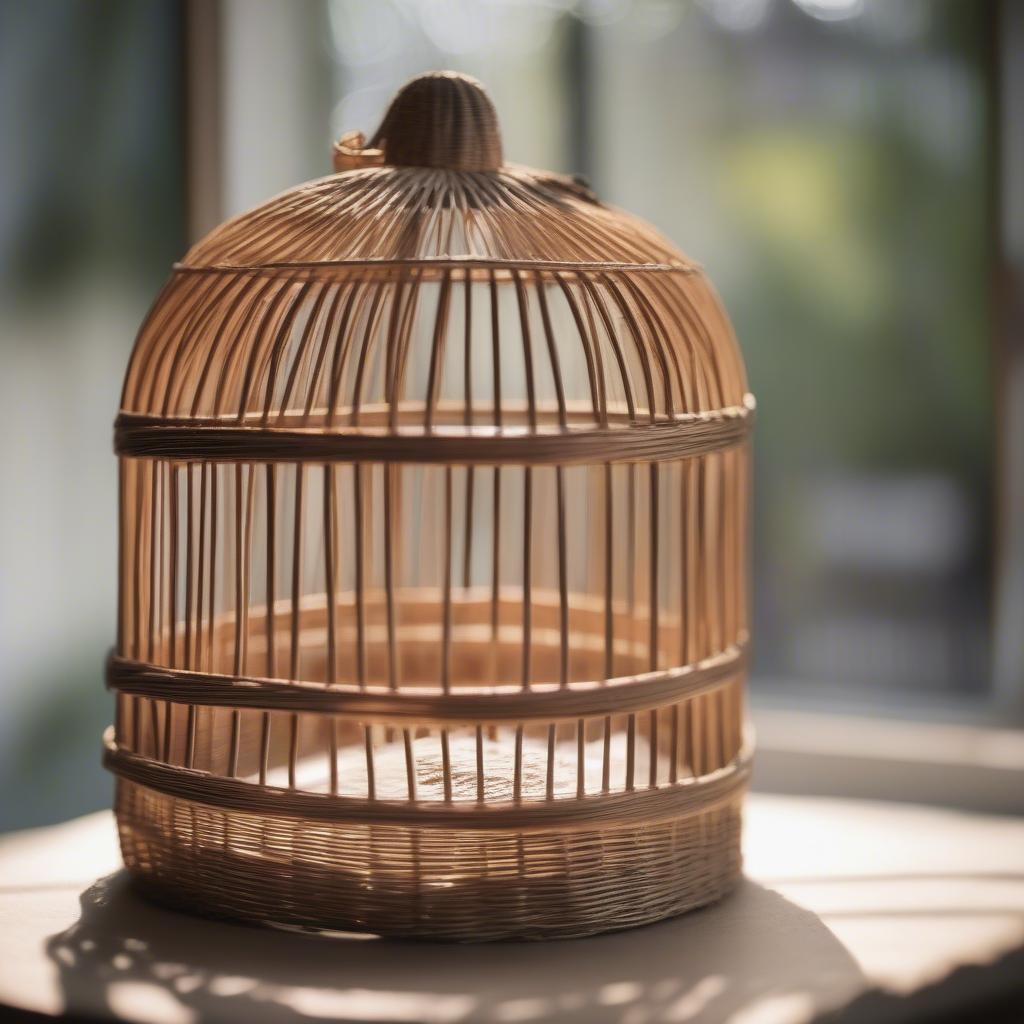 Small Wicker Decorative Bird Cage