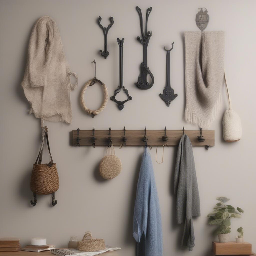 Placement of Decorative Hooks for Wall Hangings