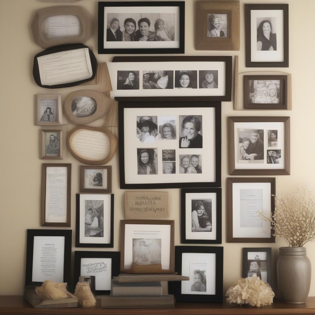 Decorative Wooden Picture Frame Wall