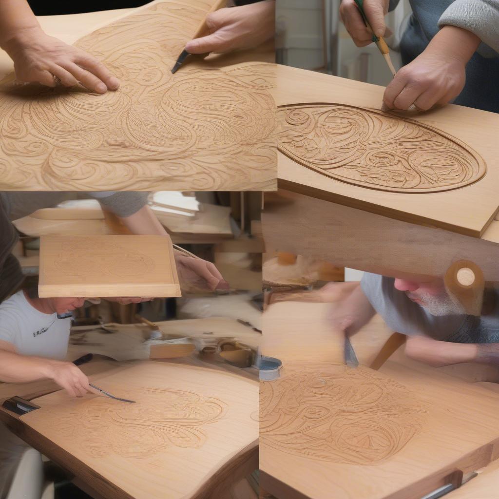 The process of designing and crafting a personalized woodsign