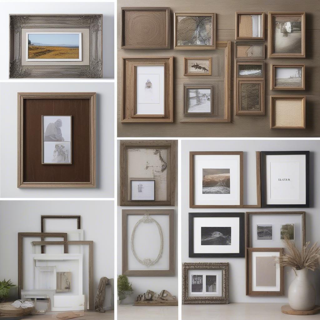 Various 11x14 Frame Materials and Styles