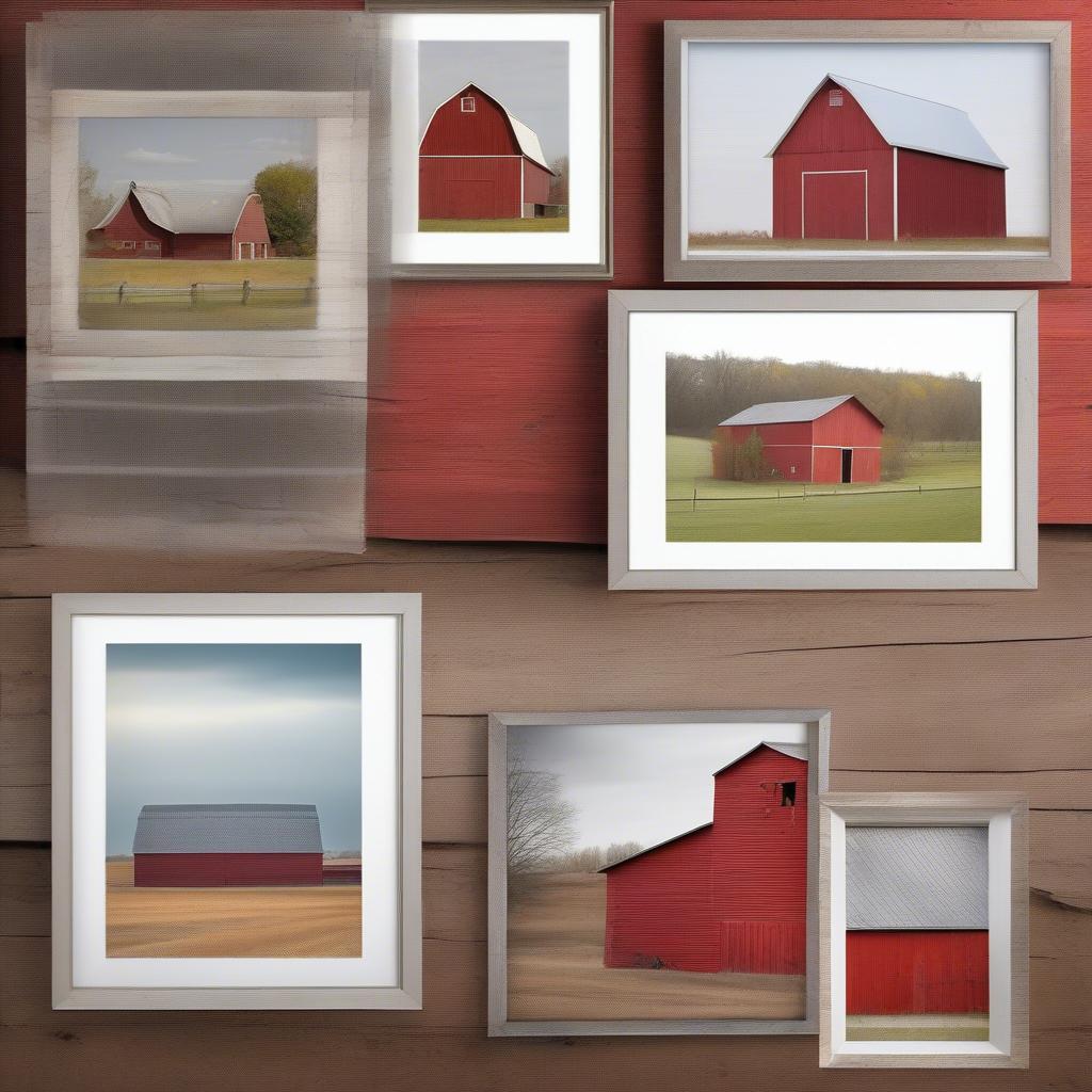 Variety of Barn Styles in Framed Prints