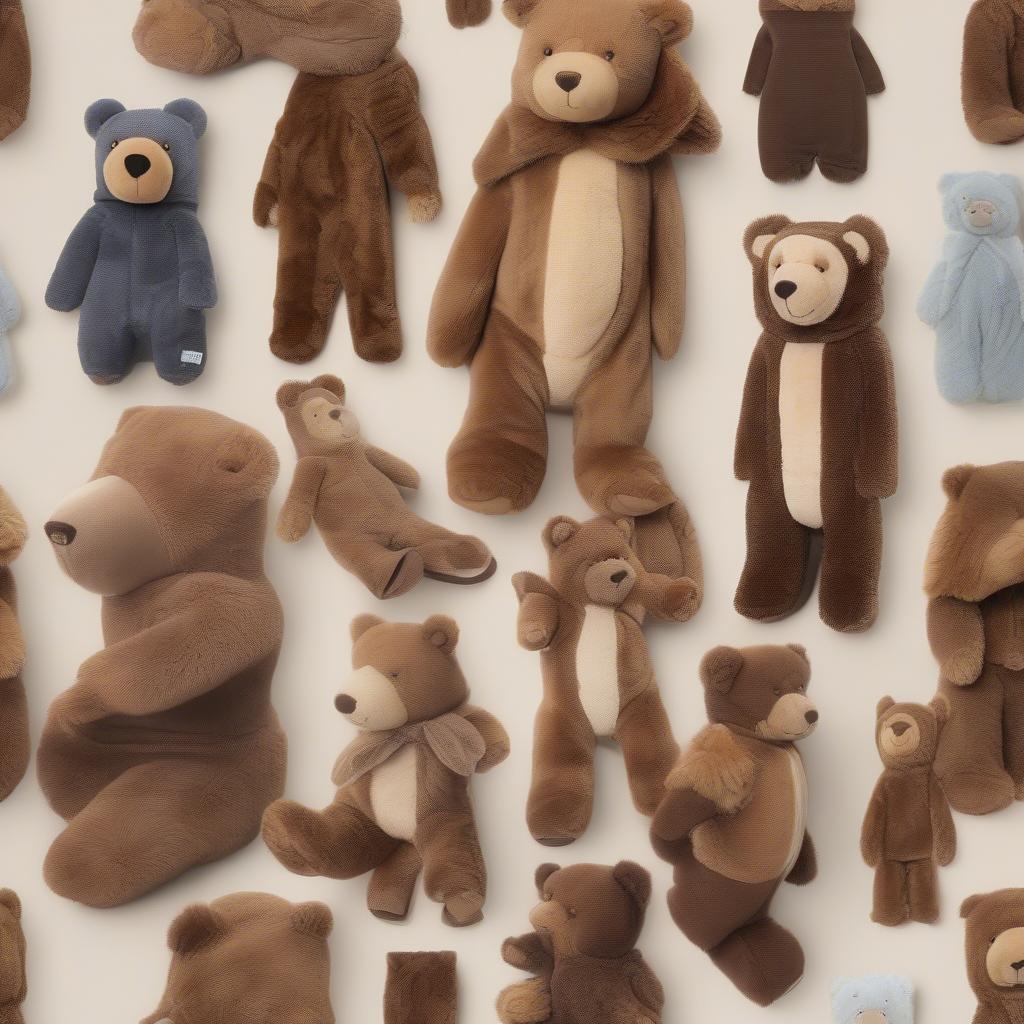 Various Brown Bear Warmies