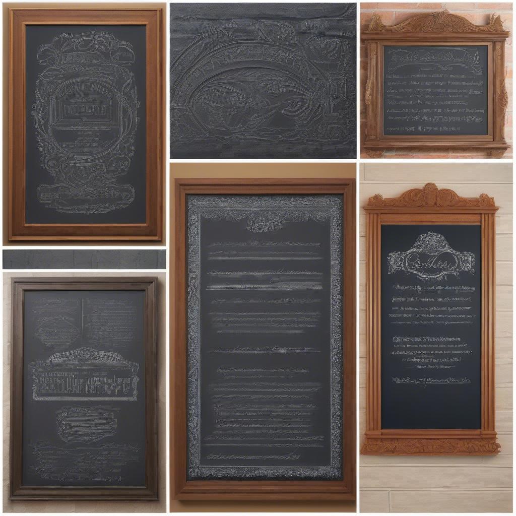 Various Custom Chalkboard Sizes and Materials