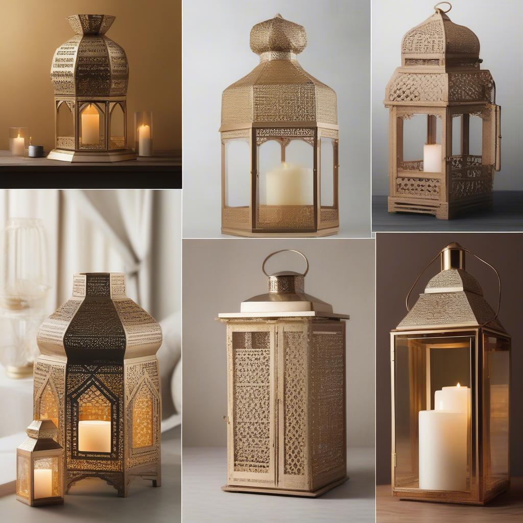 Different Styles of Gold Lanterns