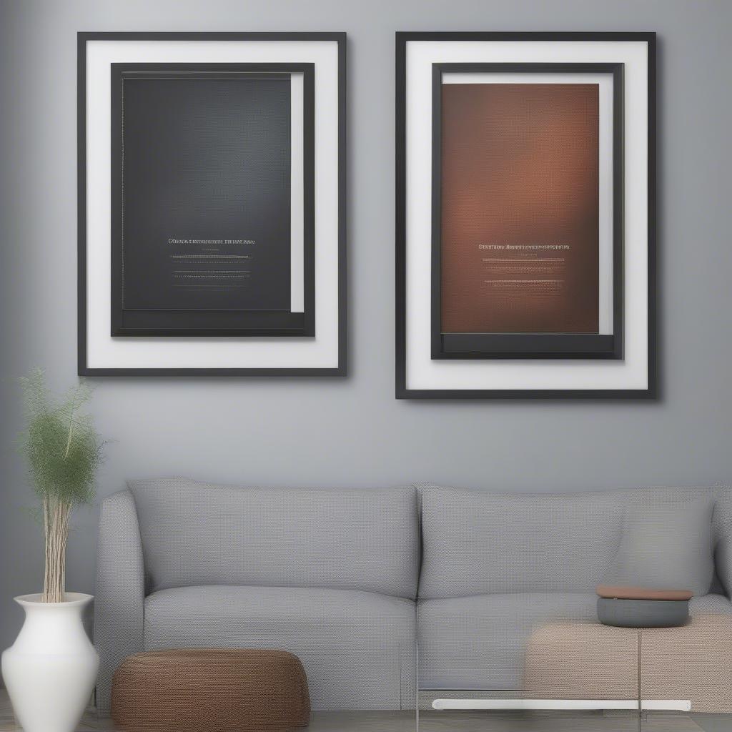 Different Mat Widths on 24x36 Poster Frame