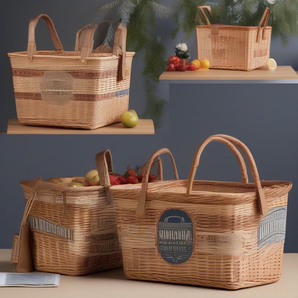 Various Printing Techniques on Wicker Baskets