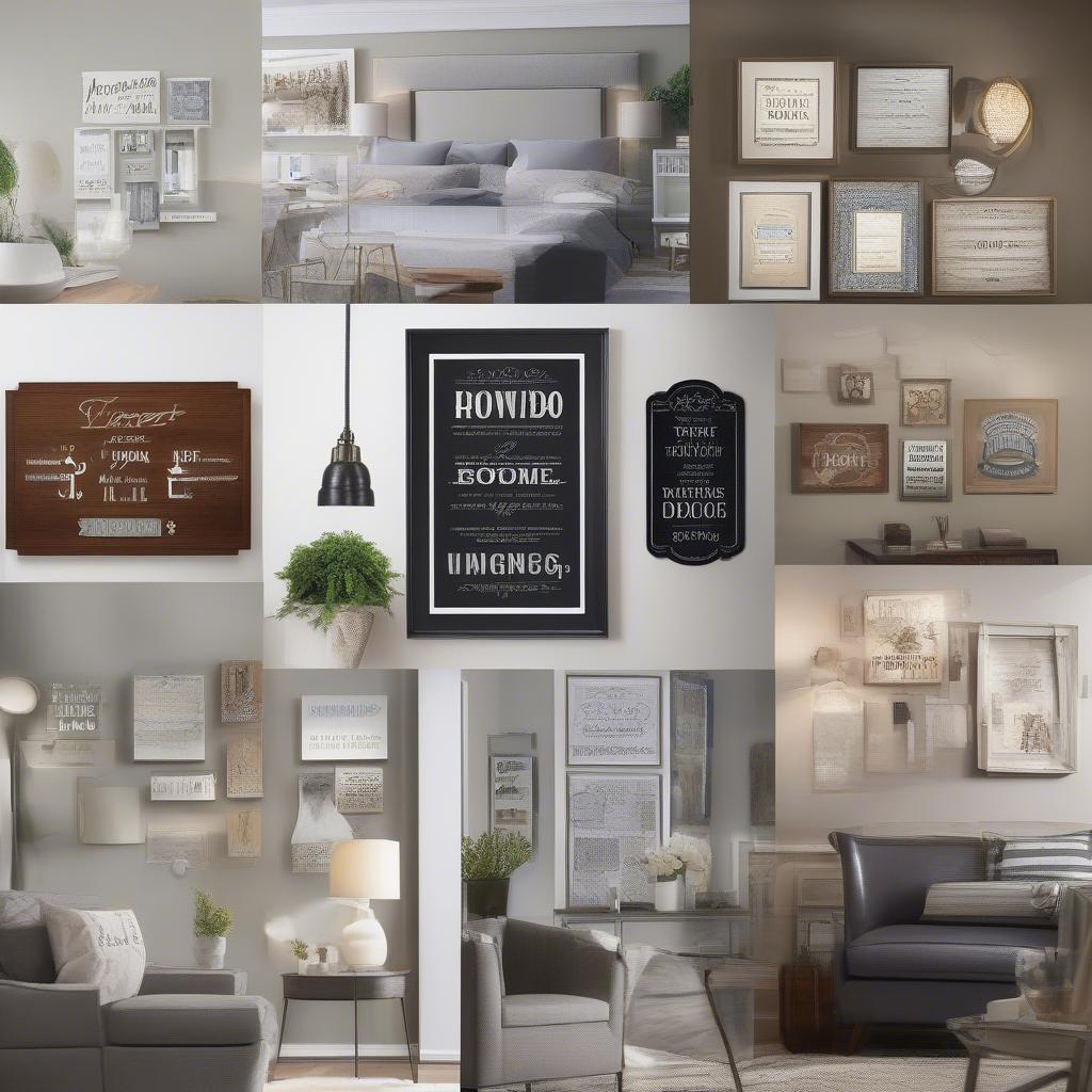 Wall Sign Ideas for Different Rooms