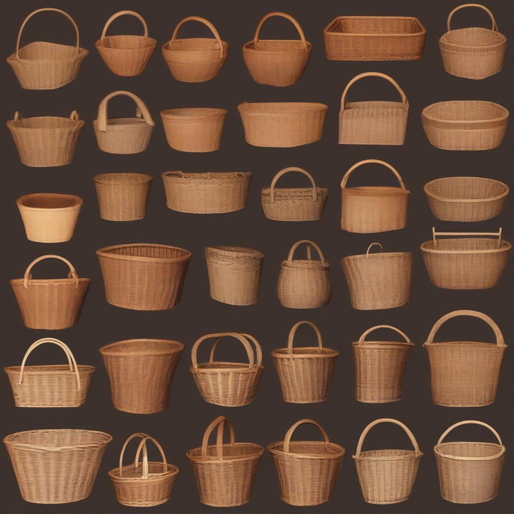 Various-Shapes-of-Wicker-Baskets