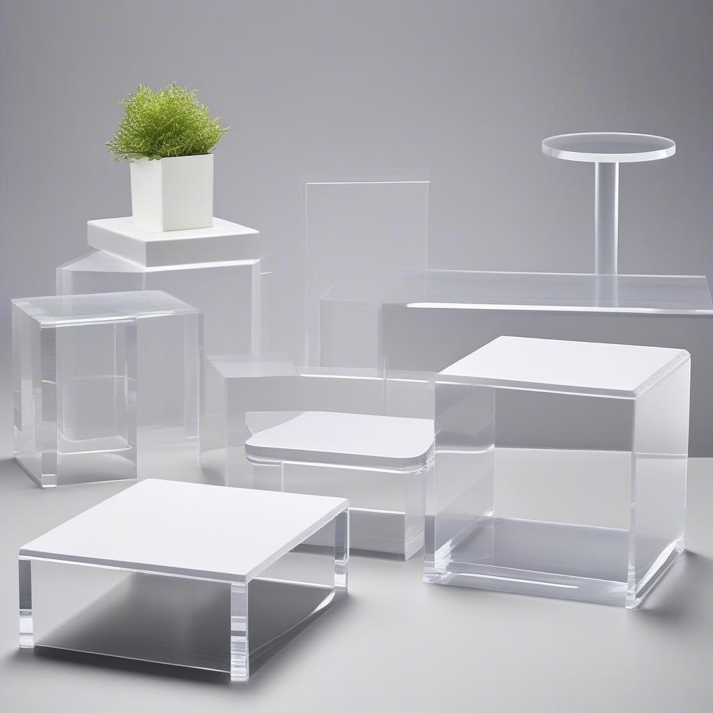 Different Shapes of Acrylic Risers