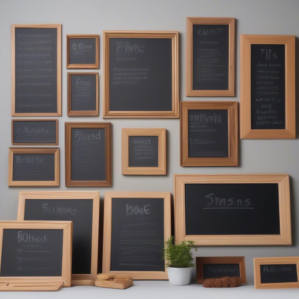 Various Sizes of Blackboard with Wooden Frames