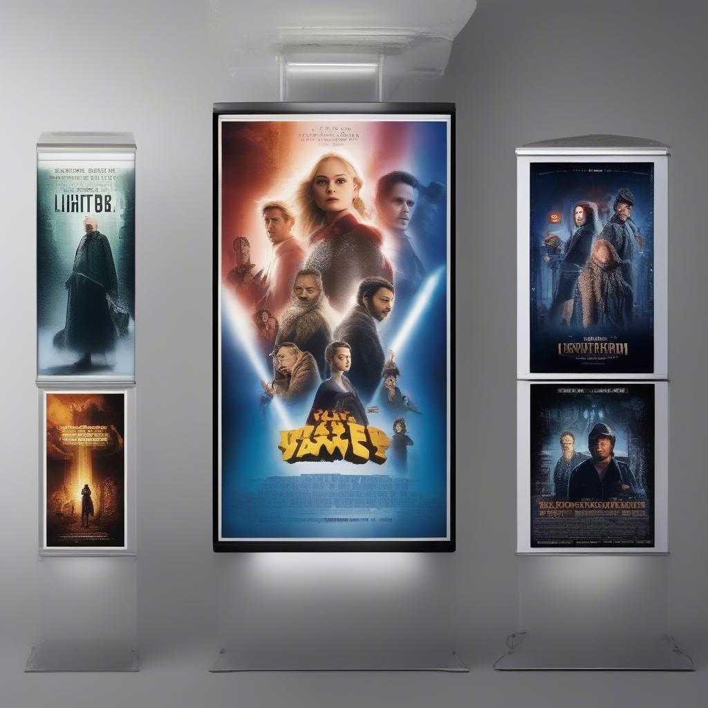 Different Sizes of Movie Lightbox Posters