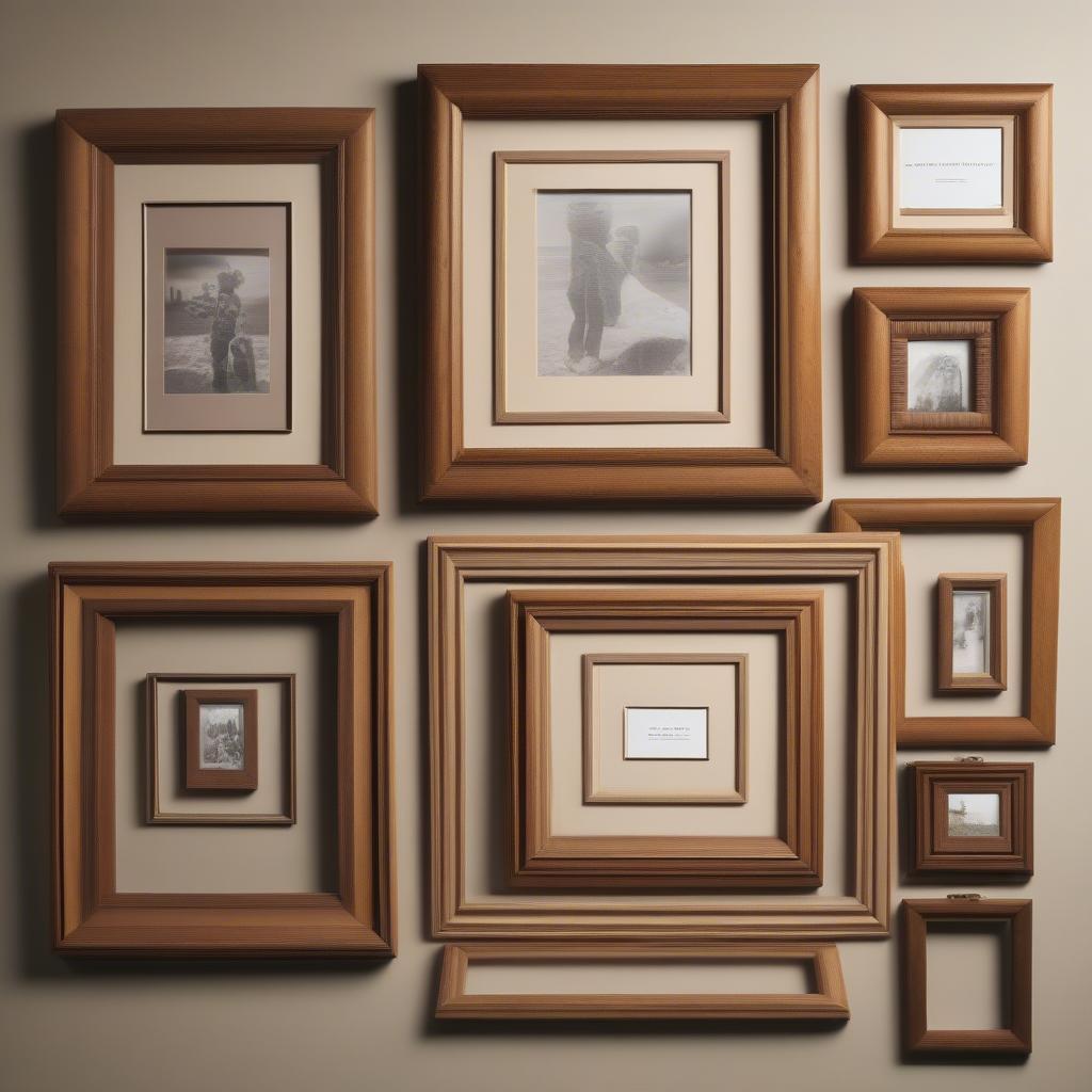 Different Sizes of Wooden Picture Frames