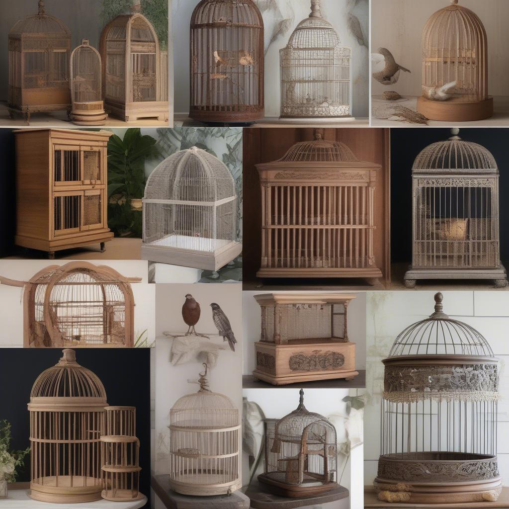 Different Styles of Wooden Decorative Bird Cages