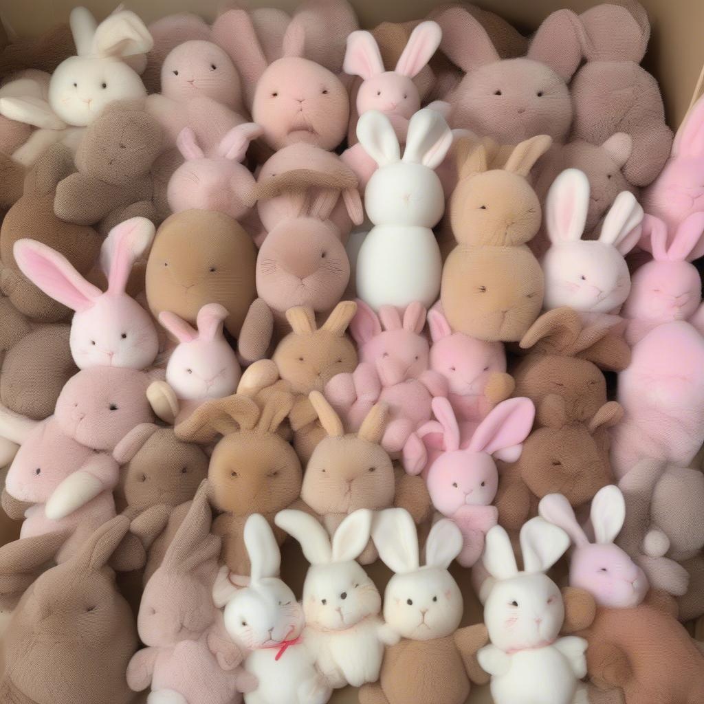 Various sizes of warmie bunnies