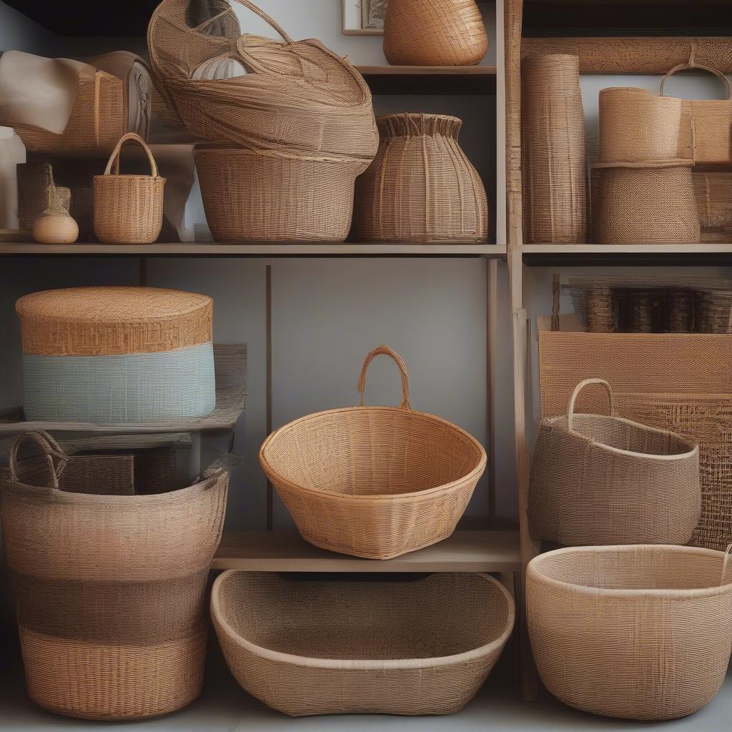 Different Styles of Wicker and Rattan Baskets