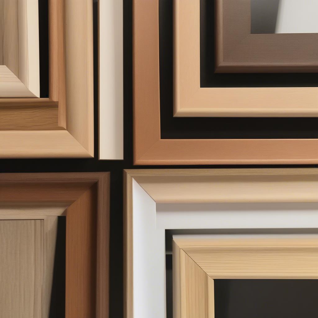 Different Wood Finishes on Skinny Frames