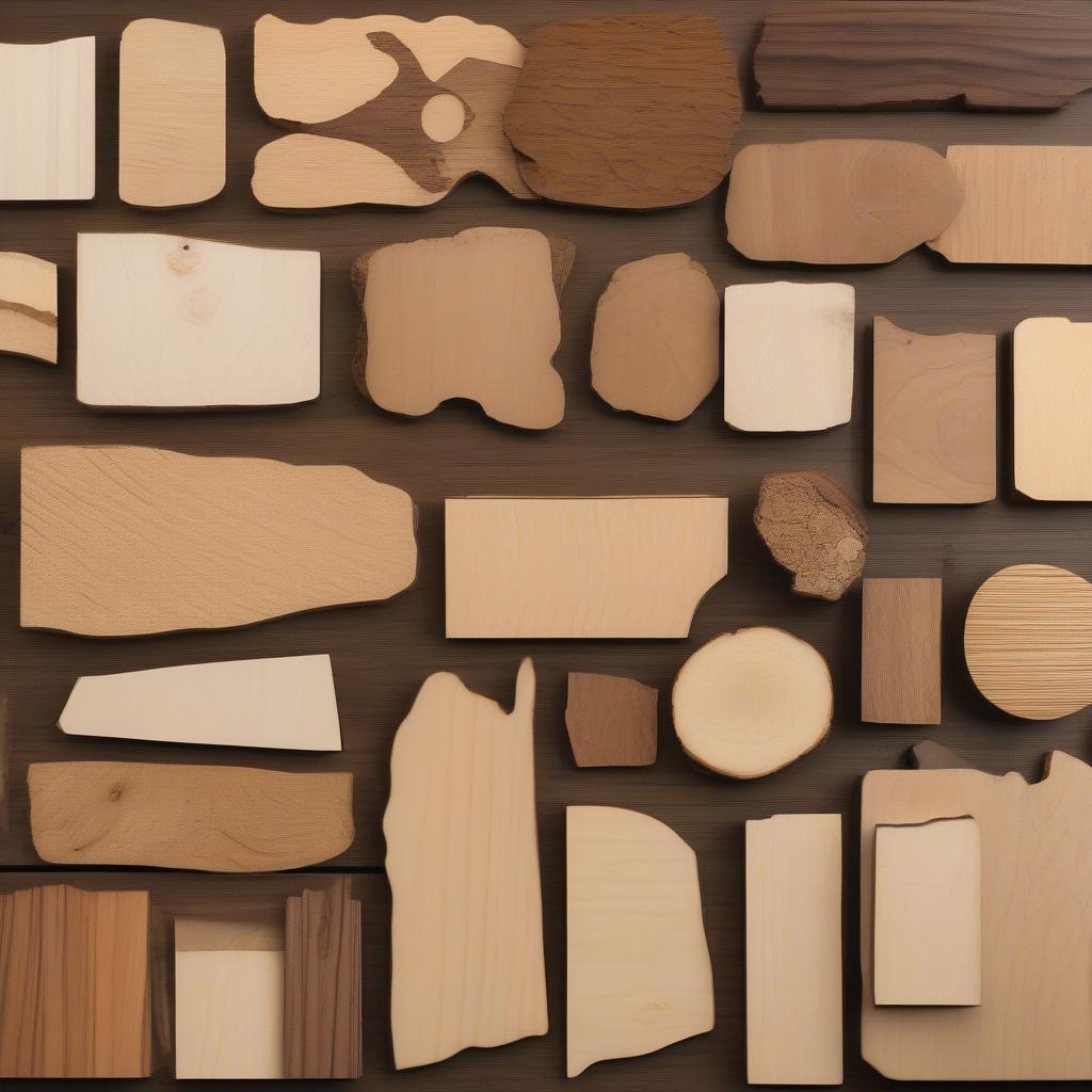 Different Wood Types for Custom Cutouts