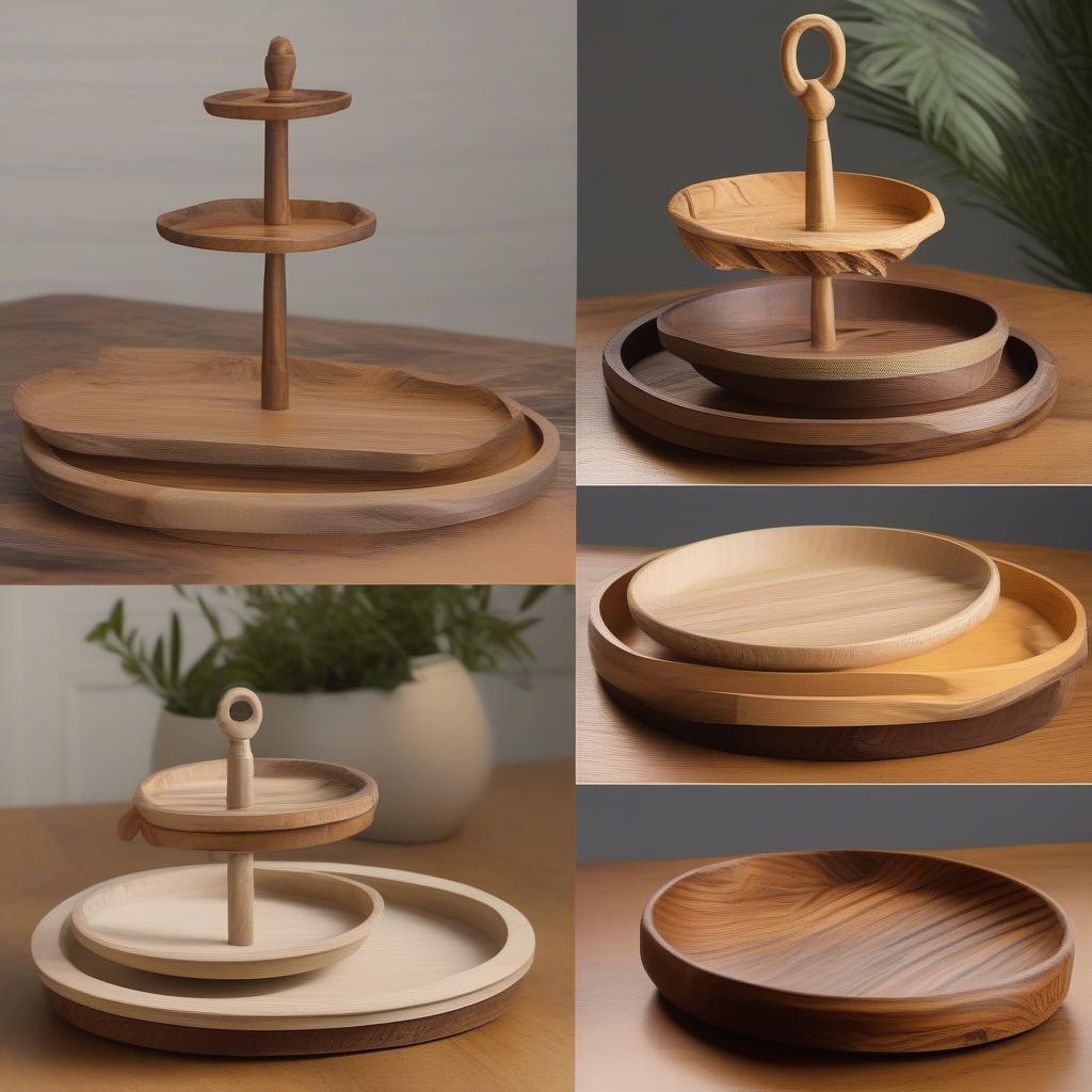 Different Wood Types for Three Tiered Trays